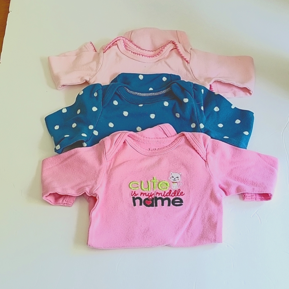 Infant Girls Long Sleeve Onesies